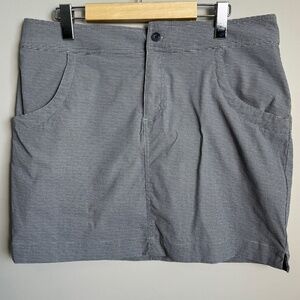 Avia‎ Women's Gray Mini Check Athletic Golf/Tennis Performance Skort Size Large